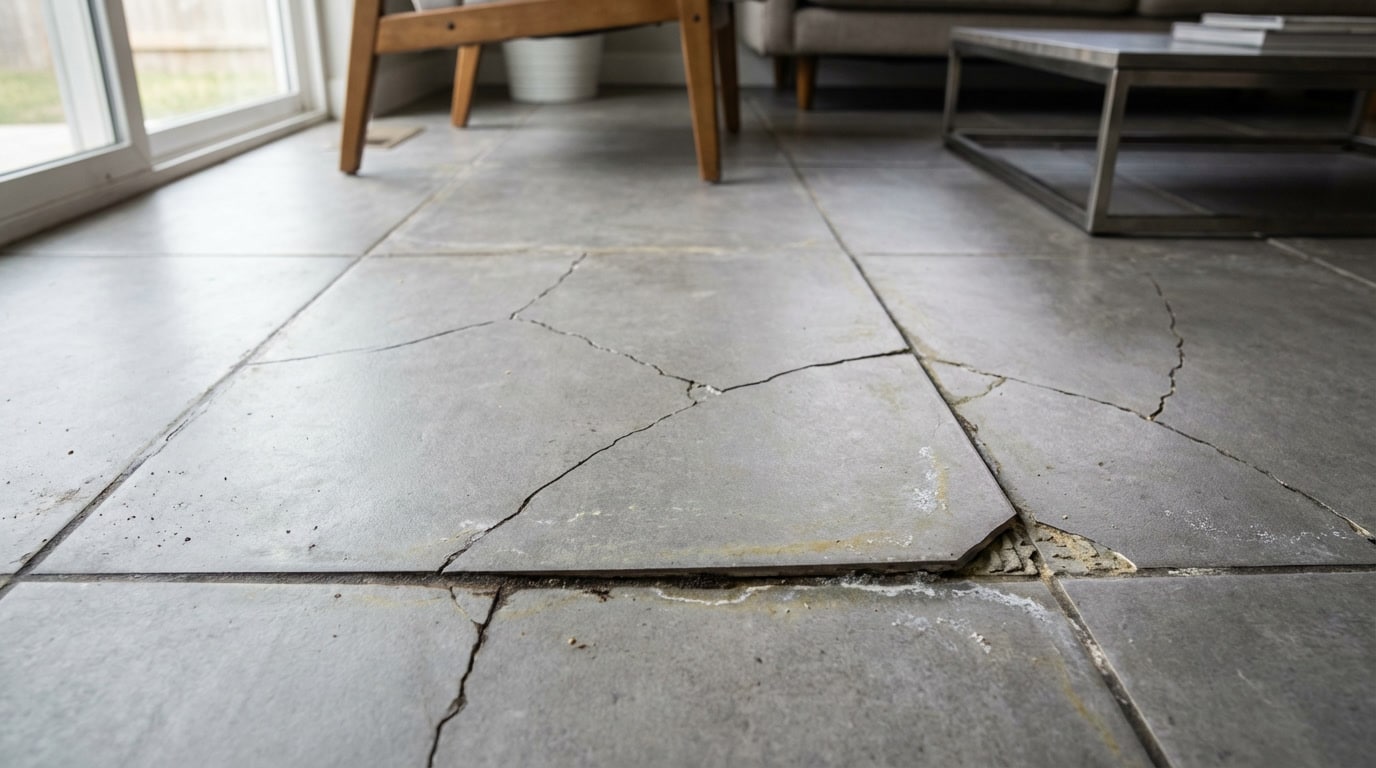 Carrelage qui se fissure après 10 ans : causes, solutions et recours