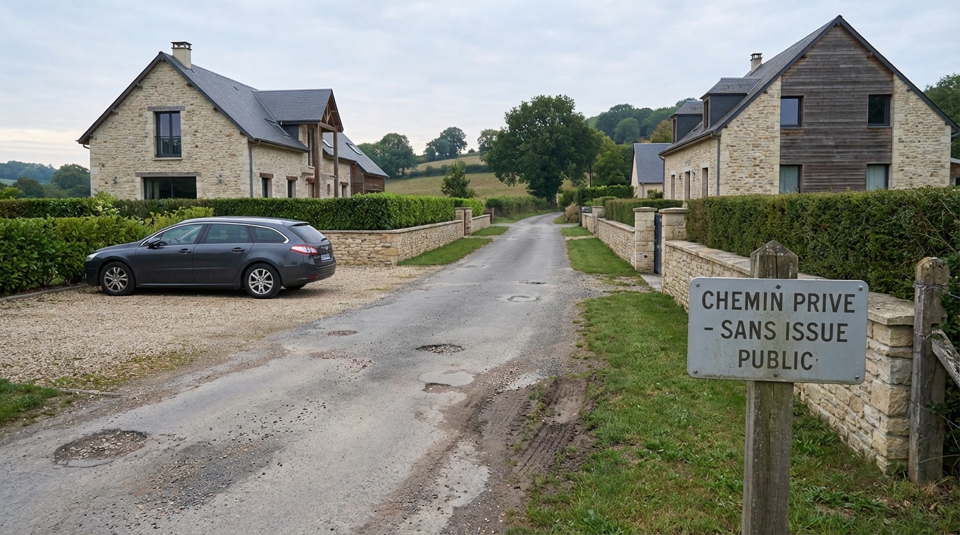 Chemin privatif commun à plusieurs propriétaires : droits, obligations et gestion