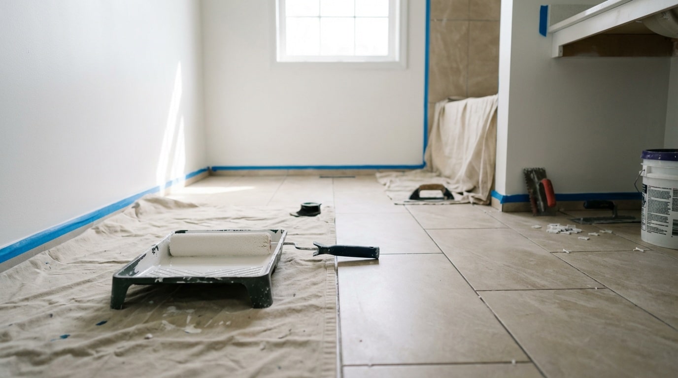 Peindre avant ou après carrelage : l’ordre parfait pour vos travaux