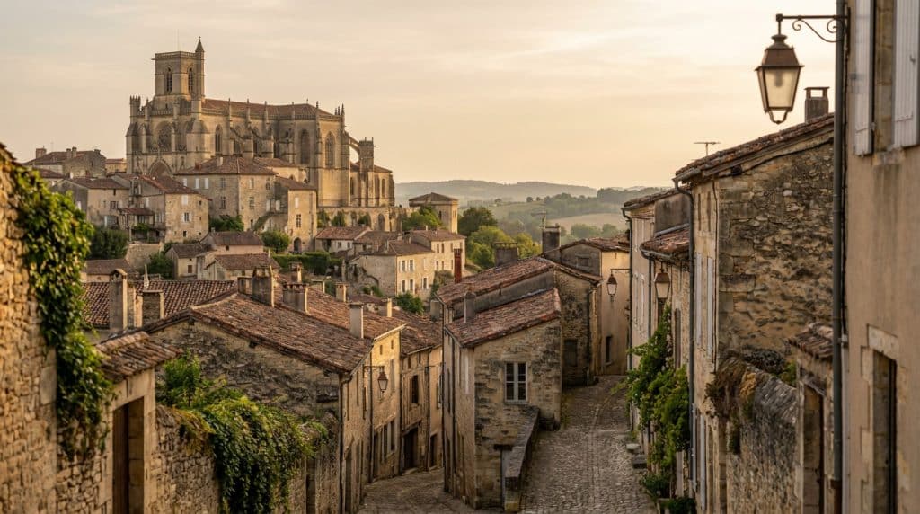 Vue panoramique de la ville d'Auch dans le Gers