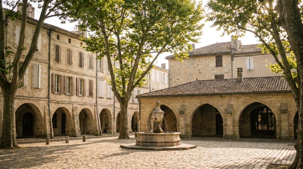 Vue de la ville de Libourne en Gironde