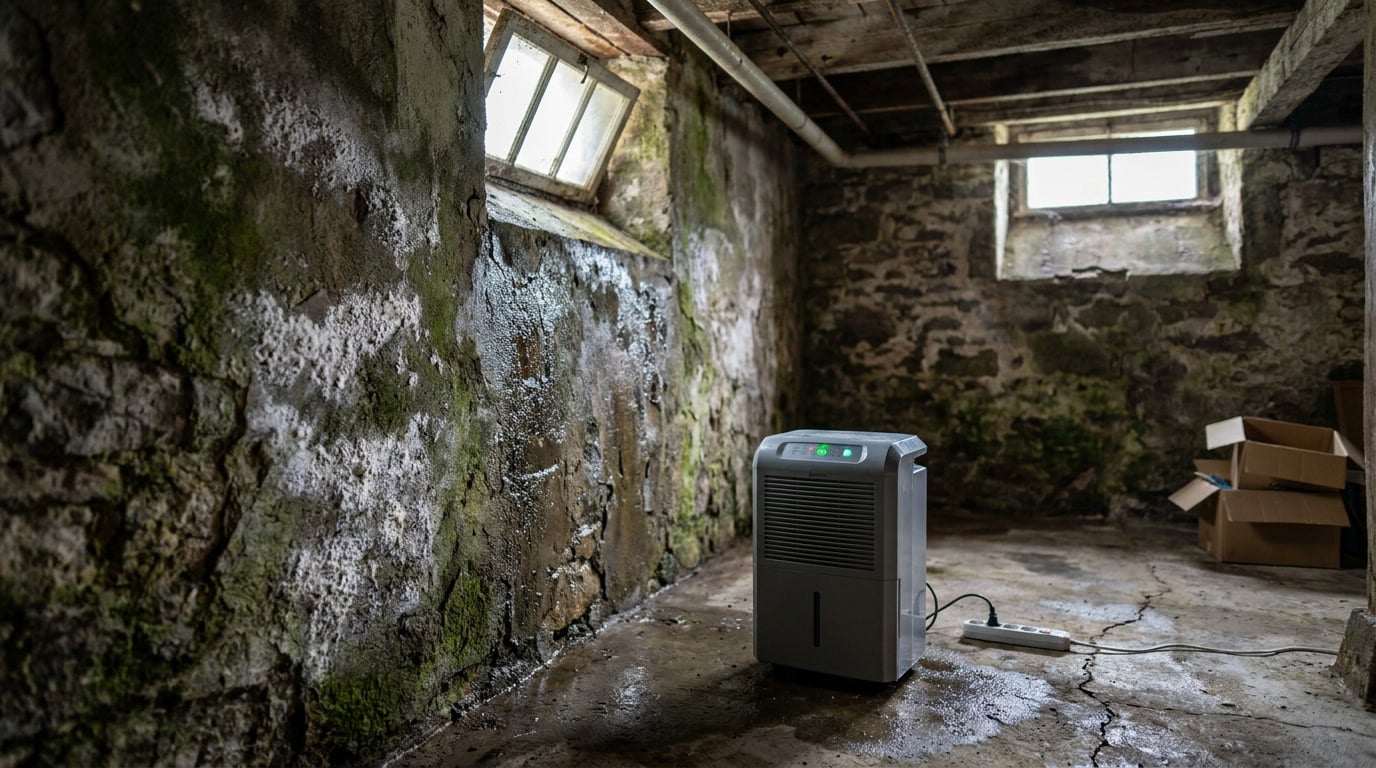 Cave humide : que faire ? 7 solutions efficaces pour assainir et assécher