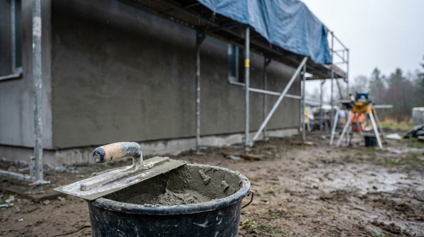 Enduit par temps humide : le guide complet pour des travaux réussis en 2026